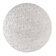 Round Single Thick Card (12'') 25's silver