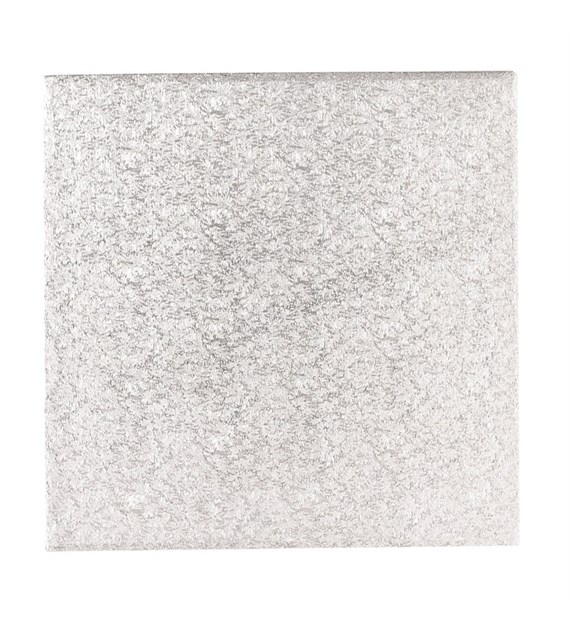 Square Single Thick Card (6'') 10's silver