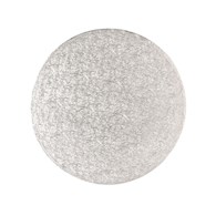 Round Double Thick Card (8'') 25's silver
