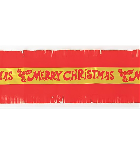 Frill Gold  Merry Xmas  Red 83mm x 7.3m
