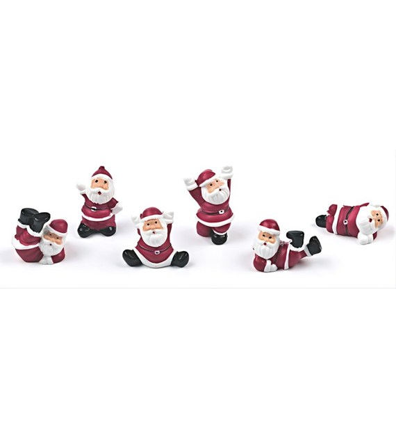 Pic Tumbling Santas 40mm (144 pc)