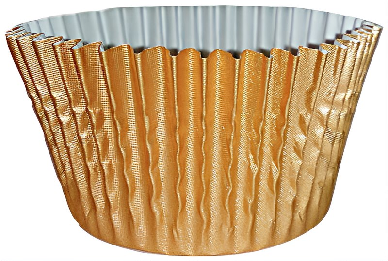 Foil Round Cupcake Case 51x38 mm (500 pc) Gold