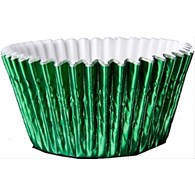 Foil Round Cupcake Case 51x38 mm (500 pc) Green