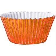 Foil Round Cupcake Case 51x38 mm (500 pc) Orange