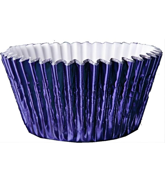 Foil Round Cupcake Case 51x38 mm (500 pc) Navy