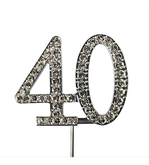 Diamante Number Topper  40  45mm