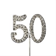 Diamante Number Topper  50  45mm