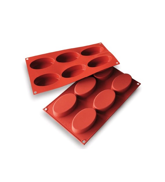 Silicone Baking Mould - oval - 88 x 53 mm