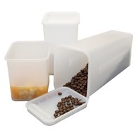 Plastic containers with lid - 2,0 l.